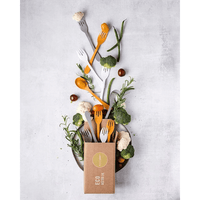 KNORK Eco 12 Piece (Fork, Knife, Spoon) Biodegradable Bamboo Reusable Flatware Set EasyOptionXY LLC