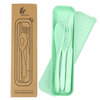 Travel Cutlery Set with Case, Reusable Flatware Sets, Portable Camping Cutlery Set (Green) EasyOptionXY LLC