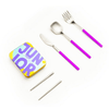 Kids Travel Cutlery Set Fun Utels For Boys And Girls Hygienic Stainless EasyOptionXY LLC