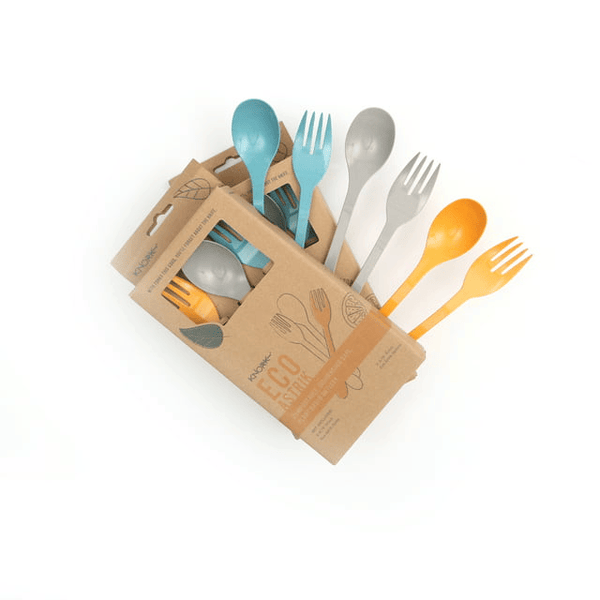 Knork Eco Togo Ware Reusable Bamboo Astrik Eco Plant-Based Utensil Lunch Pack EasyOptionXY LLC