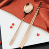 Kritne 304 Stainless Steel Spoon Chopsticks Set Korean Style Cutlery Christmas Gift, Chopsticks, Korean Cutlery EasyOptionXY LLC