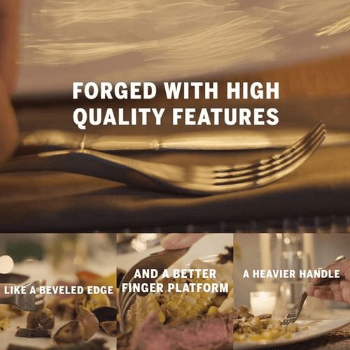 Knork Original Silverware Stainless Steel Metal Utensils Flatware Cutlery Place Setting, 5 Piece, Matte Silver EasyOptionXY LLC