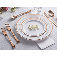 Stock Your Home Disposable Rose Gold Plastic Forks - 125 Count EasyOptionXY LLC