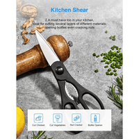 D.Perlla Knife Set, 16 PCS High Carbon Stainless Steel Kitchen Knife Set, BO Oxidation for Anti-Rusting, Black Knife Set with Acrylic Stand and Serrated Steak Knives EasyOptionXY LLC