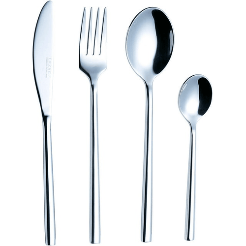 EXZACT Forged Flatware 24pcs - Heavy Highquality Stainless Steel Silverware EasyOptionXY LLC