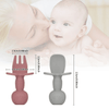 Skycase Baby Fork and Spoon Set, Baby Silicone Chewable Utensils Easy Grip for Baby Led Weaning Children's Self Feeding Training Utensils 6 Months+ (Set of 2) EasyOptionXY LLC