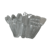 Heavy Duty Clear Cutlery Disposable Plastic Combo Set Forks, Spoons, Knives 153 Count 3 Pack Perfect for Party EasyOptionXY LLC