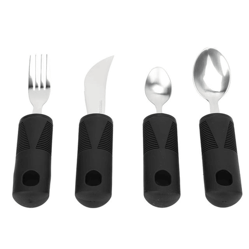 Parkinsons Utensils, Weighted Utensils 4 Pieces Weighted Design For Elderly EasyOptionXY LLC