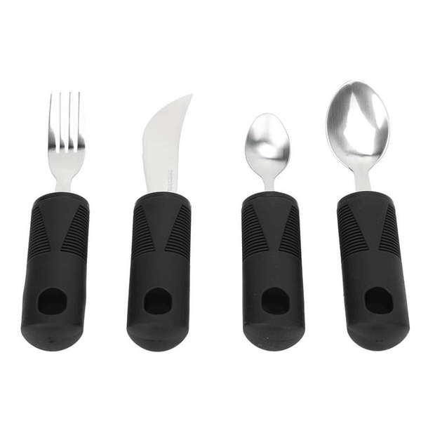 Parkinsons Utensils, Weighted Utensils 4 Pieces Weighted Design For Elderly EasyOptionXY LLC
