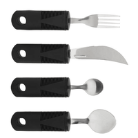 Parkinsons Utensils, Weighted Utensils 4 Pieces Weighted Design For Elderly EasyOptionXY LLC