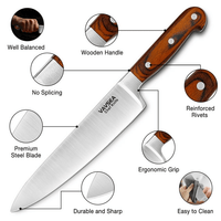 VAVSEA 8" Professional Chef's Knife, Premium Stainless Steel Ultra Sharp Chef Knife for Home or Restaurant Kitchen, With Gift Box EasyOptionXY LLC