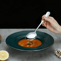 ReaNea Silver Flatware Serving Set of 10 Pieces,Silverware Serving Utensils Large Spoon Set EasyOptionXY LLC