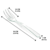 Loreso Mini Plastic Clear Dessert Forks For Fruit Dessert and Frozen Cakes - Disposable, BPA Free, Reusable 3.8 Inches EasyOptionXY LLC