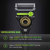 Gillette Labs with Exfoliating Bar Men's Razor Gold Edition; 1 Handle; 2 Blade Refills EasyOptionXY LLC