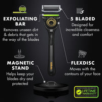 Gillette Labs with Exfoliating Bar Men's Razor Gold Edition; 1 Handle; 2 Blade Refills EasyOptionXY LLC