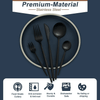 Bestdin Silverware Set, 20-Piece Stainless Steel Flatware set, Tableware Cutlery Set Service for 4, Utensils for Kitchens, Dishwasher Safe, Black EasyOptionXY LLC