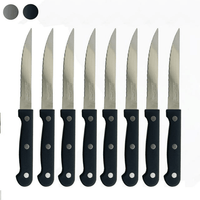 8 Set Stainless Steel Steak Knives Serrated 8.5" Knife Cutlery Kitchen Utensil EasyOptionXY LLC
