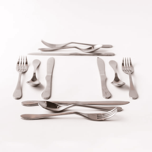 Knork Lite Stainless Steel, 12 Piece Set (custom service for 4), Matte brushed finish EasyOptionXY LLC