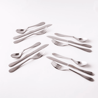 Knork Lite Stainless Steel, 12 Piece Set (custom service for 4), Matte brushed finish EasyOptionXY LLC
