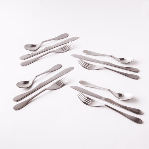 Knork Lite Stainless Steel, 12 Piece Set (custom service for 4), Matte brushed finish EasyOptionXY LLC