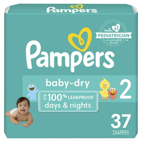 Pampers Baby-Dry Diapers Size 2, 37 Count EasyOptionXY LLC