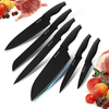 Hecef 6 Pcs Knife Set Black Oxide Japanese Chef Santoku Cooking Knife with Covers for Kitchen EasyOptionXY LLC