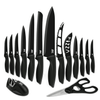 Lux Decor Collection 15-Piece Kitchen Knife Set - High Carbon Stainless Steel, Non-Stick Coating, Rust-Resistant, Ergonomic Handles - Perfect for Cooking & Serving EasyOptionXY LLC