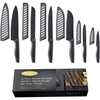 Marco Almond KYA39 12-Piece Black Kitchen Knife Set, Black Chef Knives with Sharp Blades,Blade Guards,Stainless Steel,Dishwasher Safe EasyOptionXY LLC