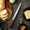 Swtroom 10 inch Bread Knife Serrated Knife Sharp Wavy Edge Bread Cutter Stainless Steel for Slicing Homemade Bread Bagels Cake EasyOptionXY LLC