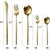 Biutsiun Silverware Sets, 30 Pieces Stainless Steel Flatware Set, Utensils Set Service for 6, Tableware Cutlery Set for Home and Restaurant, Knives Forks Spoons, Mirror Polished, Gold EasyOptionXY LLC