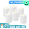 Stonebriar 3 x 4 Unscented White Pillar Candles, Set of 6 EasyOptionXY LLC