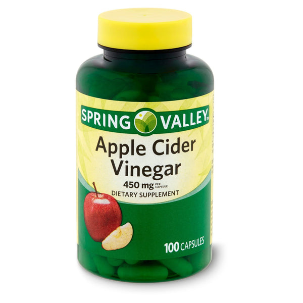 Spring Valley Apple Cider Vinegar Capsules; 450mg; 100 Count EasyOptionXY LLC