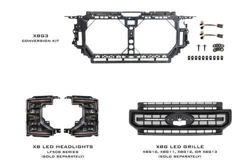 Morimoto Ford Super Duty Facelift Kit: 17-19 to 20-22 Front End OffRoadUSA.com
