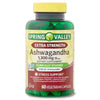 Spring Valley Extra Strength Ashwagandha Dietary Supplement; 1300 mg; 60 Vegetarian Capsules EasyOptionXY LLC