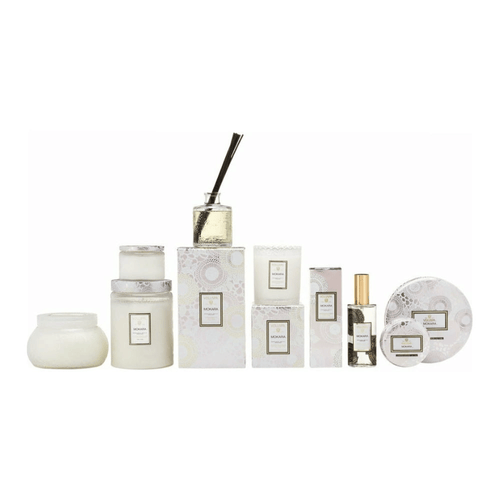 Voluspa Mokara Large Embossed Glass Jar Candle (18oz) EasyOptionXY LLC