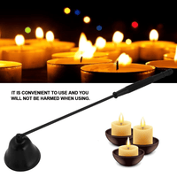 LYUMO 1Pcs Fashion Stainless Steel Bell Shaped Candle Snuffer Wick Trimmer Cover Hand Tool, Bell Shaped Candle Snuffer,Candle Cover EasyOptionXY LLC