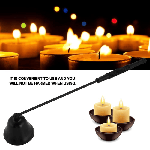 LYUMO 1Pcs Fashion Stainless Steel Bell Shaped Candle Snuffer Wick Trimmer Cover Hand Tool, Bell Shaped Candle Snuffer,Candle Cover EasyOptionXY LLC