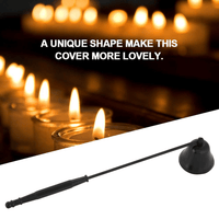 LYUMO 1Pcs Fashion Stainless Steel Bell Shaped Candle Snuffer Wick Trimmer Cover Hand Tool, Bell Shaped Candle Snuffer,Candle Cover EasyOptionXY LLC