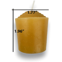 BeeTheLight Beeswax Votive Candles - 12 Pack, Over 120 Hours - 100% Pure Bees Wax - Unscented - All Natural Light Honey Scent EasyOptionXY LLC