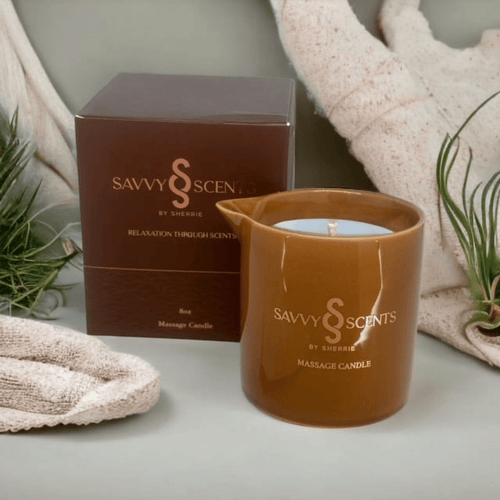 Savvy Scents by Sherrie Body Massage Candle, Pinyon, Patchouli, 8 ounces EasyOptionXY LLC