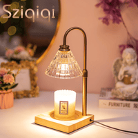 Sziqiqi Candle Warmer Lamp with 2 Bulbs Compatible with Large Jar Candle Metal Candle Warmer Dimmable Candle Melter for Scented Candles Top-Down Candle Melting(Gold) EasyOptionXY LLC