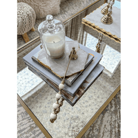 Inspire Me! Home Decor White and Gold Candle Snuffer EasyOptionXY LLC