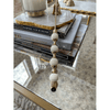 Inspire Me! Home Decor White and Gold Candle Snuffer EasyOptionXY LLC