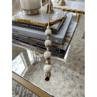 Inspire Me! Home Decor White and Gold Candle Snuffer EasyOptionXY LLC