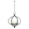 DecMode 6 Holder Black Metal Hanging Candelabra EasyOptionXY LLC