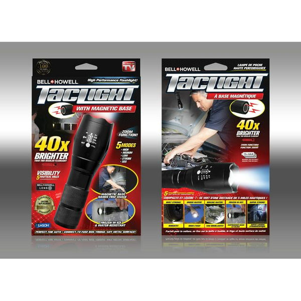 Bell and Howell LED Tac Light with Magnetic Base EasyOptionXY LLC