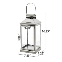 Hobbs Stainless Steel 16" Lantern, Silver EasyOptionXY LLC