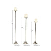 DecMode 3 Candle Silver Aluminum Tall Candle Holder, Set of 3 EasyOptionXY LLC
