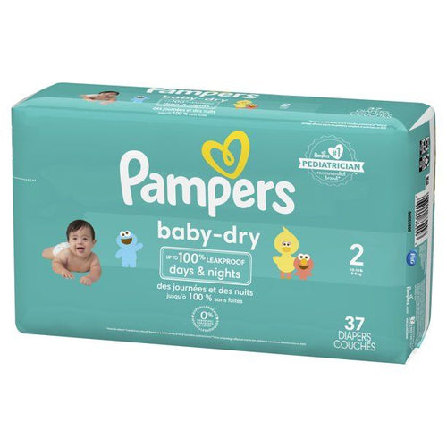 Pampers Baby-Dry Diapers Size 2, 37 Count EasyOptionXY LLC