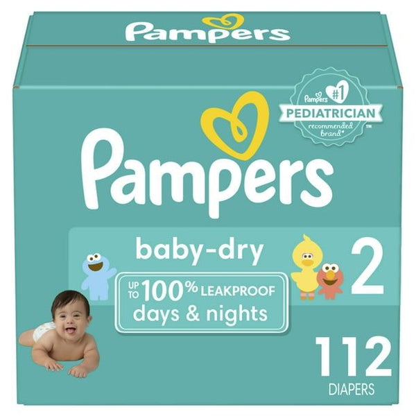 Pampers Baby-Dry Diapers Size 2, 112 Count EasyOptionXY LLC